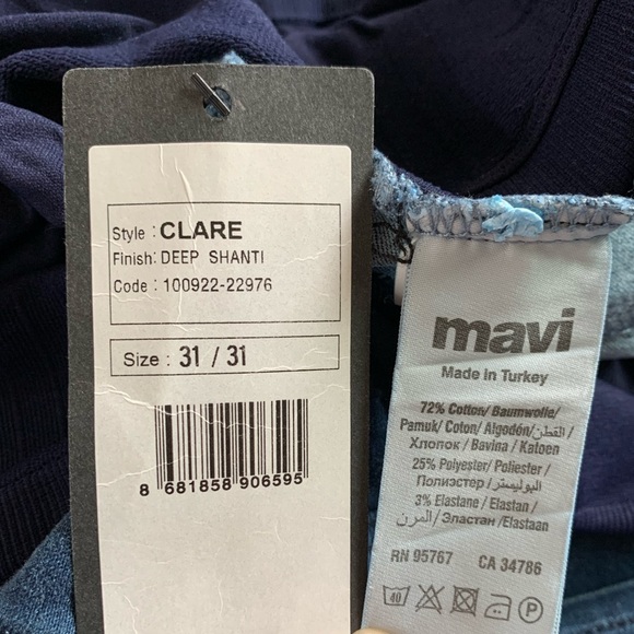 NEW Mavi Clare Straight Leg Maternity Jeans 31 - Picture 4 of 7